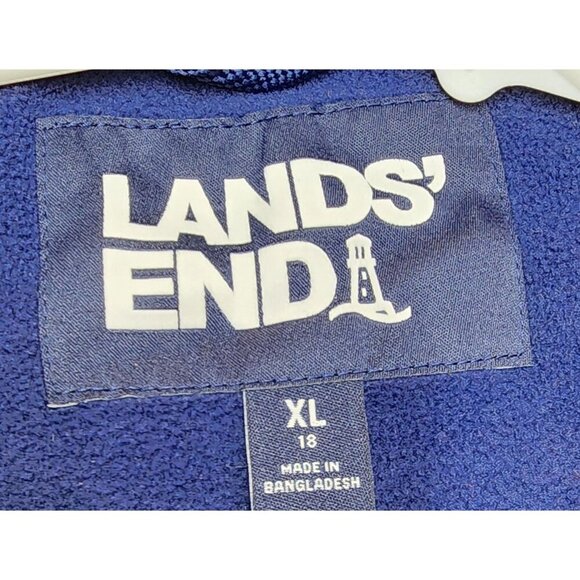 Lands End Womens Squall Hooded Rain Coat Magenta Size XL - Picture 10 of 16